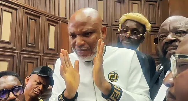 Nnamdi Kanu in Court 1 1