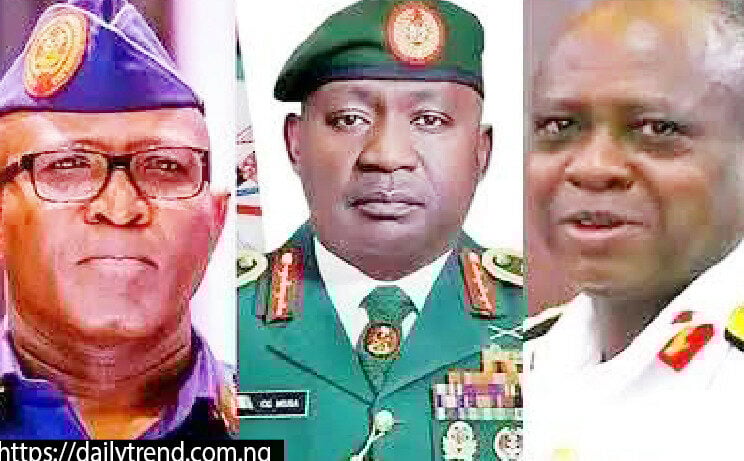 Golden Exit: The Costly Comfort Of Nigeria’s Retiring Service Chiefs Golden Exit: The Costly Comfort Of Nigeria’s Retiring Service Chiefs