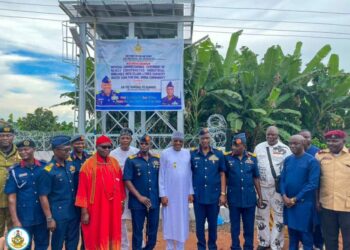 PICTORIAL: NAF Donates Borehole, Overhead Water Tank To Edo Community