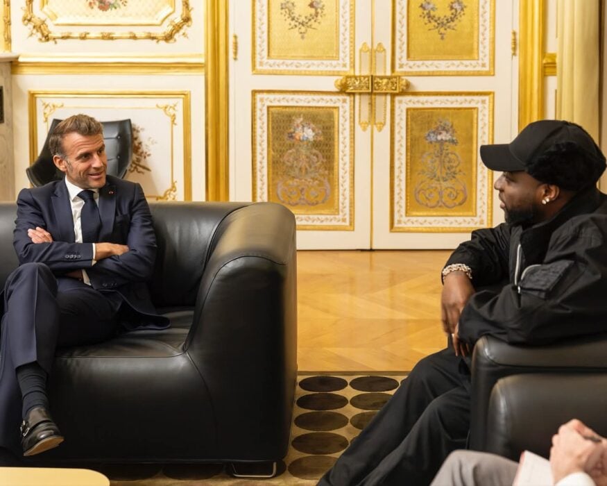 PICTORIAL: Davido, Friends Meet French President Macron