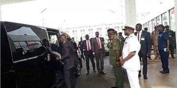 PICTORIAL: New Service Chiefs Arrive National Assembly Complex For Senate Screening