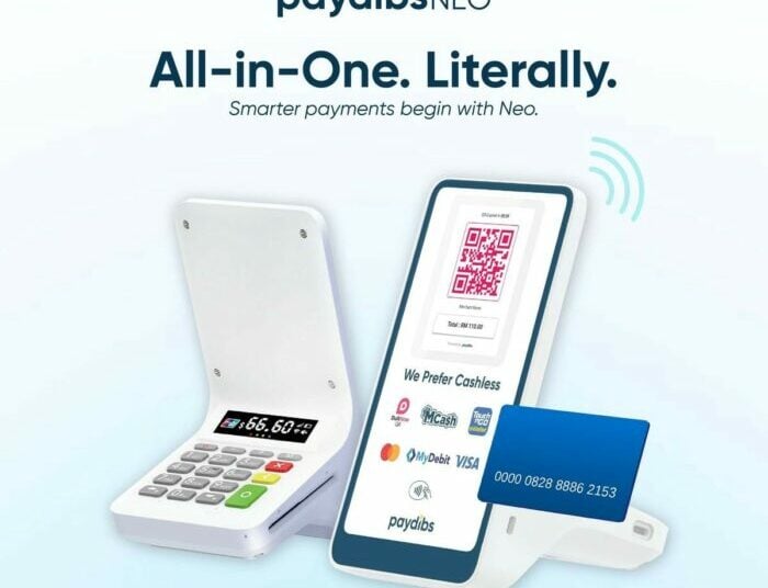 Paydibs NEO smart terminal offers SMEs an affordable all-in-one solution for cashless payments.