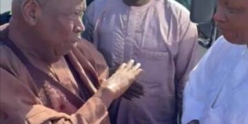 PICTORIAL: Governor Yusuf, Ganduje Meet In Public, Exchange Pleasantries First Time Since 2023