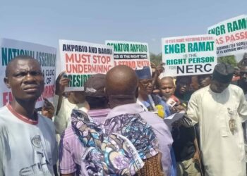 Protesters Storm National Assembly Over Stalled Confirmation Of Ramat As NERC Chair