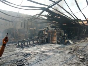 Fire Guts Anambra Factory