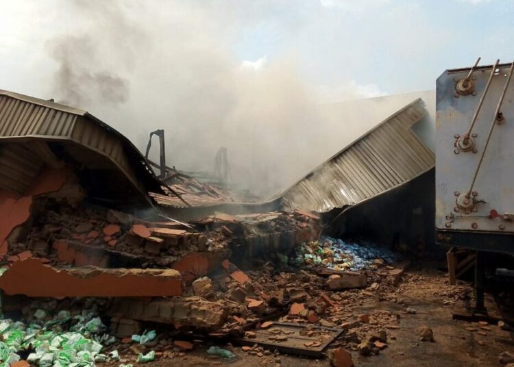 PICTORIAL: Fire Guts Anambra Factory, Destroys Multi-billion Naira Equipment 1 IMG 20251126 WA0014