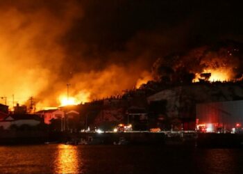 Massive Fire Sweeps Through Japanese City