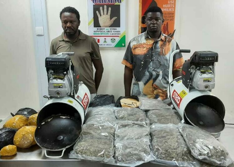 Meth, Cocaine Hidden In Machine Cylinders, Auto Parts Intercepted At Lagos Airport 1 Meth Cocaine Hidden In Machine Cylinders Auto Parts Intercepted At Lagos Airport