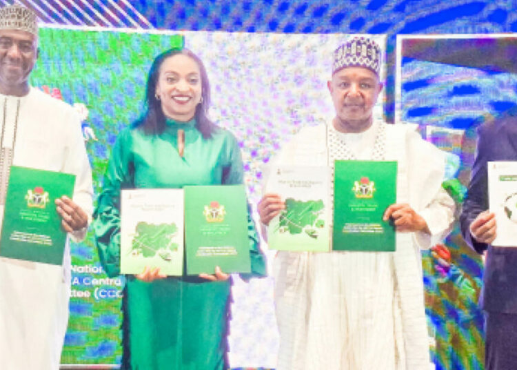 Nigeria Leads African Continental Free Trade Takeoff, Eyes $3.4trn Market 1 L-R: Permanent secretary, Federal Ministry of Industry, Trade and Investment, Nura Abba Rimi; minister of Industry, Trade and Investment, Dr Jumoke Oduwole; minister of Budget and Economic Planning, Senator Abubakar Atiku Bagudu; and director, Trade Facilitation and Investment Promotion, African Export-Import Bank (Afreximbank), Gainmore Zanamwe, during the African Continental Free Trade Area (AfCFTA) Public, Private and Press (P3) Summit in Abuja ,yesterday. PHOTO BY REUBEN OJOAJOGWU GAD