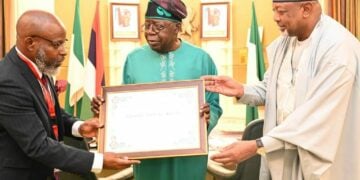 Tinubu Receives Winner Of Global Swaminathan Award For Food And Peace, Adenle