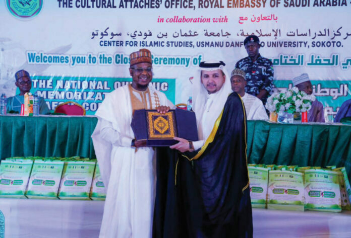 Saudi Embassy Concludes National Qur’an Memorisation, Interpretation Competition 1 Religious Attache at the Saudi Embassy concludes National Holy Quran Memorization Interpretation Competition 696x473 1