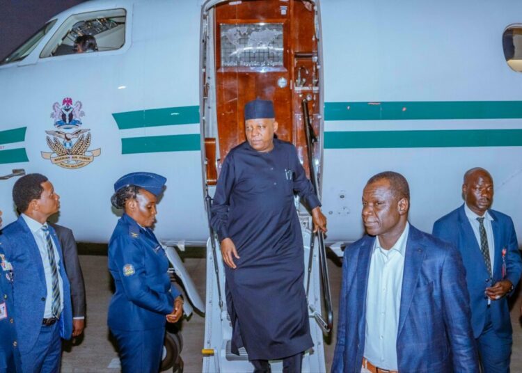 Shettima Returns To Abuja After G20, AU–EU Summits 1 Shettima arrival 1