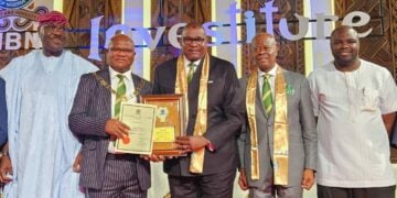 CIBN Confers Fellowship On Keystone Bank CEO Hassan Imam