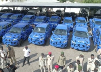 PICTORIAL: Zulum Distributes 63 Patrol Vehicles To Security Agencies In Borno