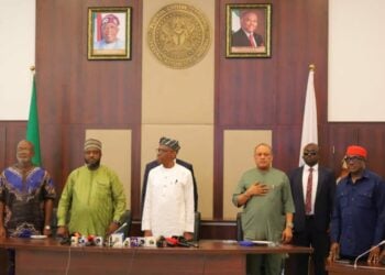 PICTORIAL: Wike Loyalists Gather At FCTA Secretariat To Inaugurate Factional PDP Board Of Trustees
