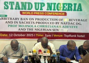 Stand-Up Nigeria Condemns NAFDAC’s Ban On Sachet Alcohol