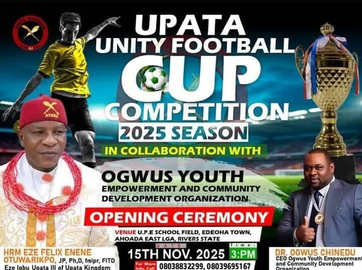 Dr. Chinedu Ogwus Flags Off 2025 Upata Unity Cup, Ushering In A New Era Of Youth Empowerment 1 WhatsApp Image 2025 11 15 at 19.48.56 330e256d