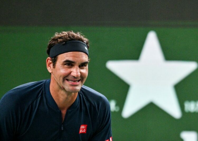 Federer To Be Inducted Into International Tennis Hall Of Fame 1 Swiss Roger Federer participates in the exhibition event Roger and friends celebrity doubles match at the Shanghai Masters tennis tournament in Shanghai on October 10, 2025. (Photo by Hector RETAMAL / AFP)