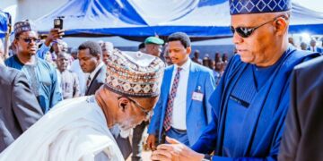 PICTORIAL: VP Shettima Leads Delegation To Condole Environment Minister Over Mother’s Demise