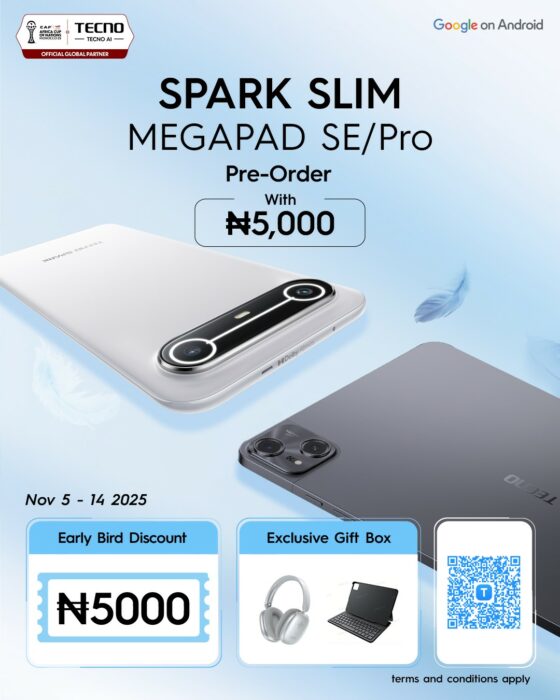 TECNO SPARK Slim And Megapad Pro Arrives With Style, Smarts, And Strength - Now Open For Pre-Order 2 spark1