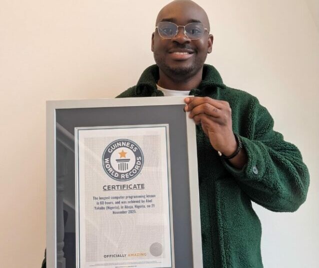 Guinness World Records Confirms Nigeria’s Yakubu’s 60-hour Coding Record 1 Abel Yakubu