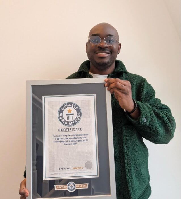 Guinness World Records Confirms Nigeria’s Yakubu’s 60-hour Coding Record