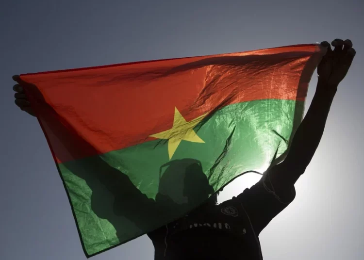 Use Diplomacy In Burkina Faso Issue, Civil Societies Tell Govt 1 Burkina Faso Flag protester