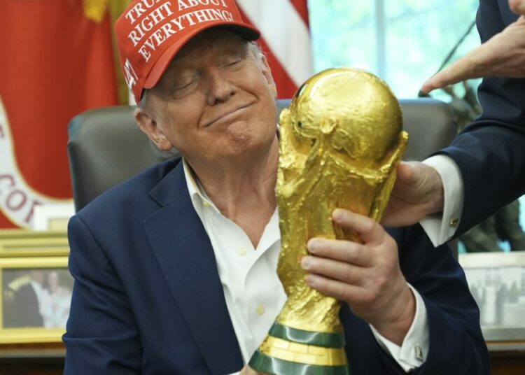 FIFA World Cup Trophy Touches Down In Washington DC Ahead Of 2026 Draw 1 FIFa trophy