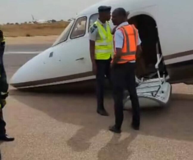 Private Jet Crash-lands At Kano Airport 1 IMG 20251214 WA0012