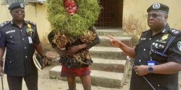 Police Arrest Masquerader For Causing Public Disturbance In Akwa Ibom