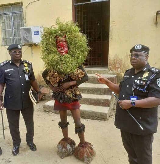 Police Arrest Masquerader For Causing Public Disturbance In Akwa Ibom 1 Police Arrest Masquerader For Causing Public Disturbance In Akwa Ibom