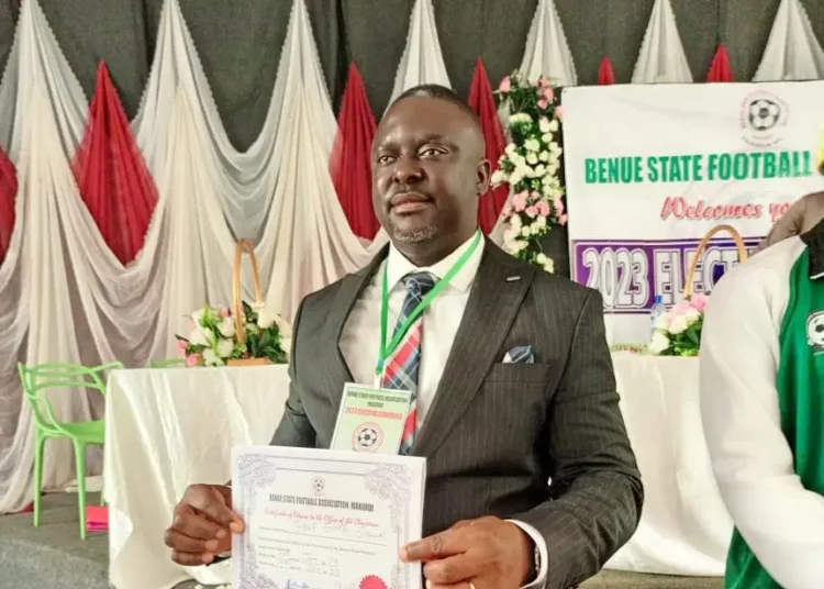 Tiv Traditional Council Honours FA Chairman, Wife, Others 1 The chairman of the Benue State Football Association BSFA Chief Paul Edeh
