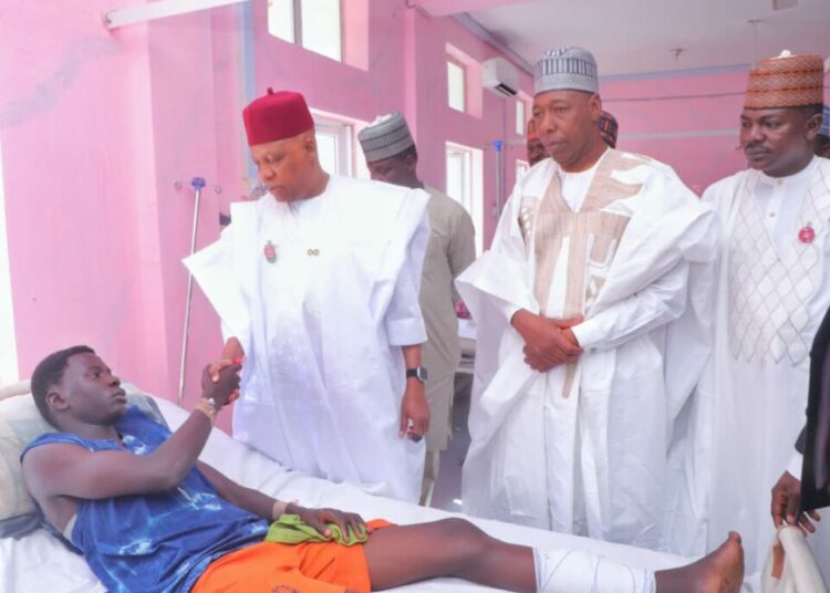PICTORIAL: VP Shettima, Zulum Visit Borno Mosque Explosion Victims 1 WhatsApp Image 2025 12 26 at 15.48.58