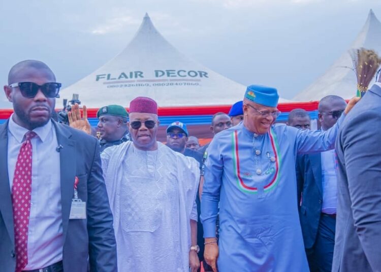 Akpabio, Eno Receive Ex-PDP National Legal Adviser Enoidem Into APC 1 Akpabio 1