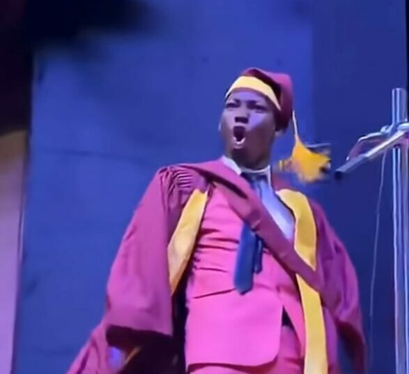 Excitement As First-Class Graduate Recreates Ronaldo’s 'Siuuu' Celebration At 56th UNILAG Convocation 1 First Class
