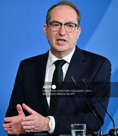 Germany Offers €1m Reward For Arrest Of Militants Behind Berlin Blackout 1 27 January 2026, Berlin: Alexander Dobrindt (CSU), Federal Minister of the Interior, speaks at the Federal Ministry of the Interior during a statement on the topic of left-wing extremism. Photo: Sebastian Christoph Gollnow/dpa (Photo by Sebastian Christoph Gollnow / dpa Picture-Alliance via AFP)
