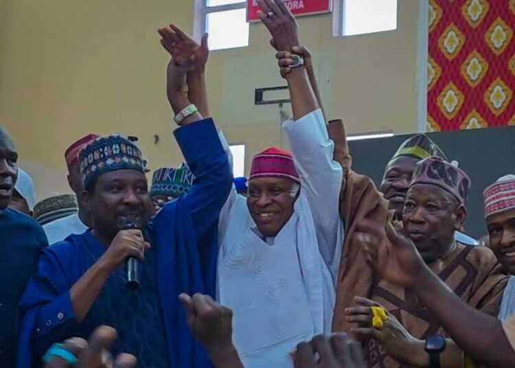 Deputy Governor Absent As Principal Yusuf Formally Defects To APC In Kano 1 Gov. Yusuf
