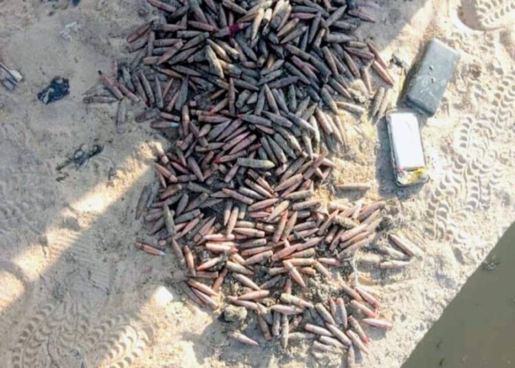 PICTORIAL: Troops Recover 12.7mm Ammunition In Borno Drainage 1 IMG 20260103 WA0014