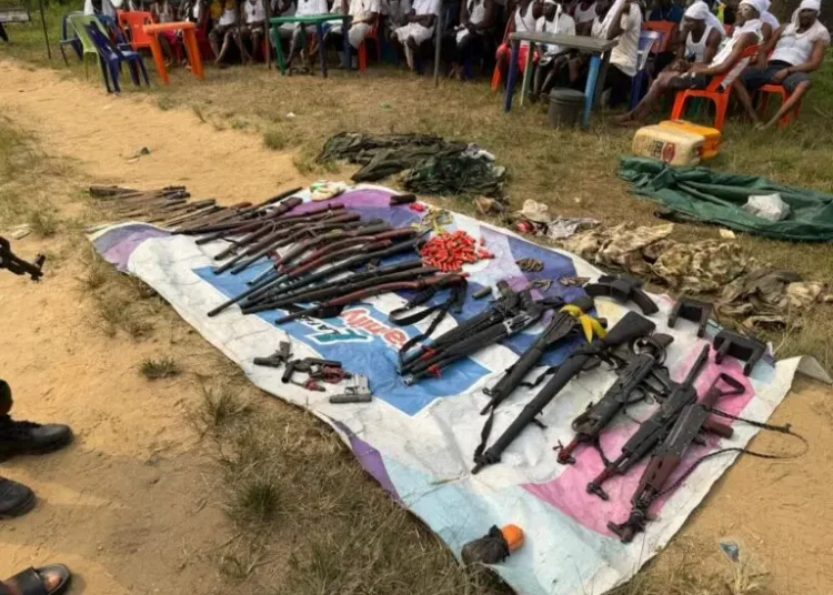 80 Militants Surrender In Cross River 1 Militant surrender in Cross River