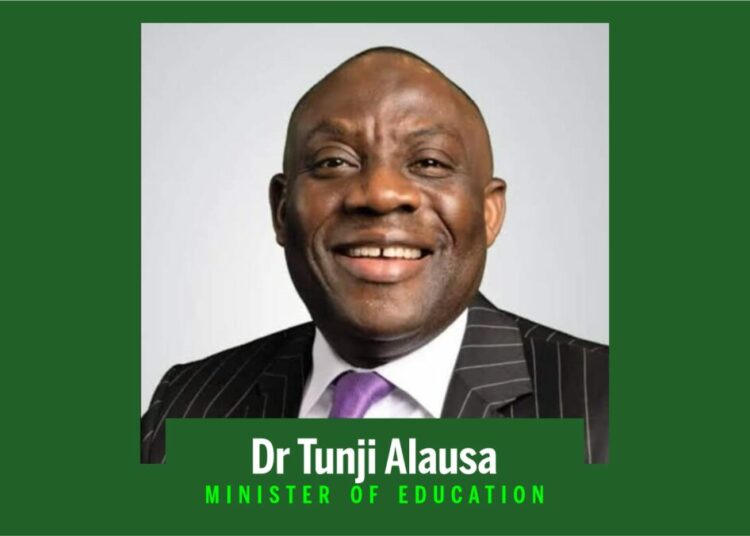 Minister of Education Dr Tunji Alausa