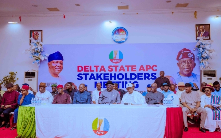 Oborevwori, Omo-Agege, Keyamo, Okowa Unite At Delta APC Stakeholders’ Meeting 1 Oborevwori Omo Agege Keyamo Okowa Unite At Delta APC Stakeholders Meeting