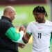 samuel chukwueze and eric chelle in a handshake