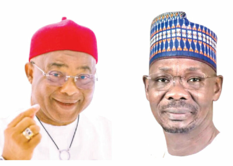 LEADERSHIP Governors Of The Year 2025 1 hope uzodimma and Sule Abdullahi