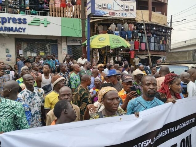 Commotion As Police Disperse Protesting Lagos Residents 1 makoko protest 636x477 1