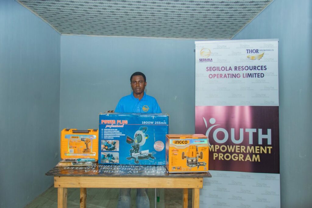 Starting The Year With Impact: Segilola Resources Delivers School, Skills, And Safety Initiatives In Host Communities 4 5. Beneficiary of Youth Empowerment Scheme