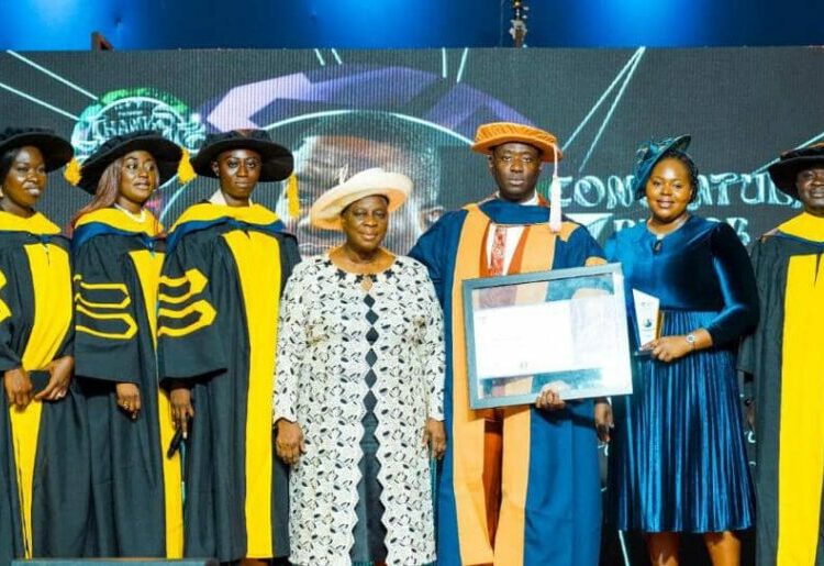 Adeboye’s Wife Bags Honorary Doctorate Degree, As Caleb University Graduates 1,924 1 Adeboyes Wife Bags Honorary Doctorate Degree