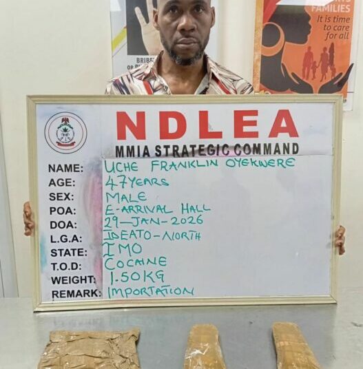NDLEA Arrests Brazil Returnee With Cocaine Concealed In Private Part 1 Brazil Returnee