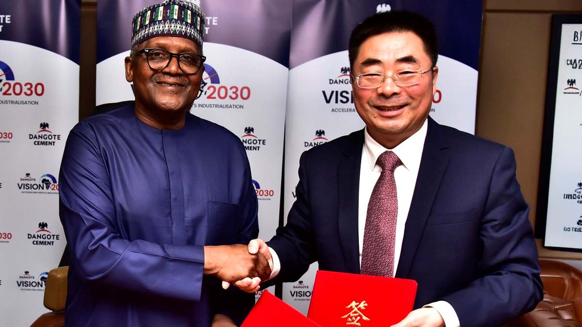 Dangote, Sinoma Sign $1bn Strategic Agreements For Cement Projects Across Africa