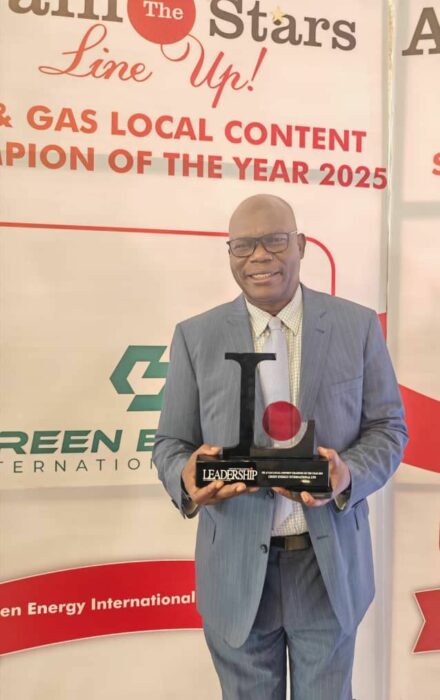 Green Energy Thanks FG, LEADERSHIP For Award