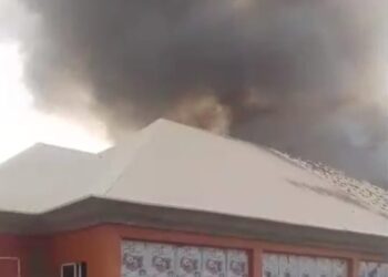 JUST-IN: Another Fire Outbreak Hits Singa Market In Kano